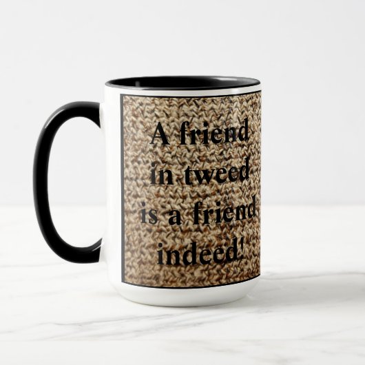Hafermehltweed-Freund-Tasse Tasse (Links)