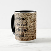 Hafermehltweed-Freund-Tasse Tasse (Vorderseite Links)