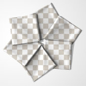 Hafertanstalt und Weißes Schachbrettmuster Stoff