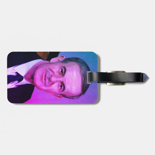 Hafez al-Assad, Präsident der Arabischen Republik  Gepäckanhänger (Rückseite horizontal)