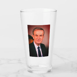 Hafez al-Assad, Präsident der Arabischen Republik  Glas