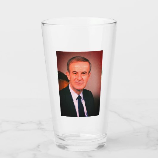 Hafez al-Assad, Präsident der Arabischen Republik Glas (Rückseite)