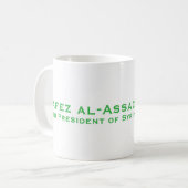 Hafez al-Assad, Präsident der Arabischen Republik  Kaffeetasse (Vorderseite Links)