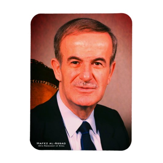 Hafez al-Assad, Präsident der Arabischen Republik  Magnet (Vertikal)