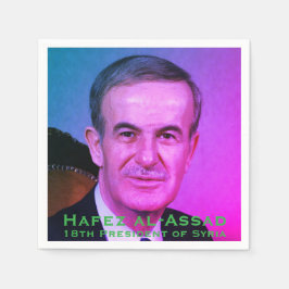 Hafez al-Assad, Präsident der Arabischen Republik  Serviette