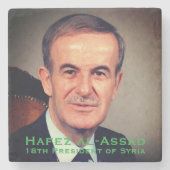 Hafez al-Assad, Präsident der Arabischen Republik  Steinuntersetzer (Vorderseite)