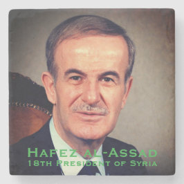 Hafez al-Assad, Präsident der Arabischen Republik  Steinuntersetzer