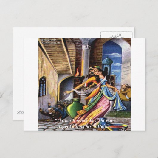 Hafiz-Liebe Postkarte (Vorne/Hinten)