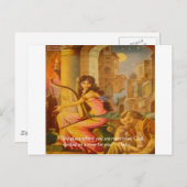 Hafiz-Zitat "Der Kreis Gottes" zur Weisheit Postkarte (Vorne/Hinten)