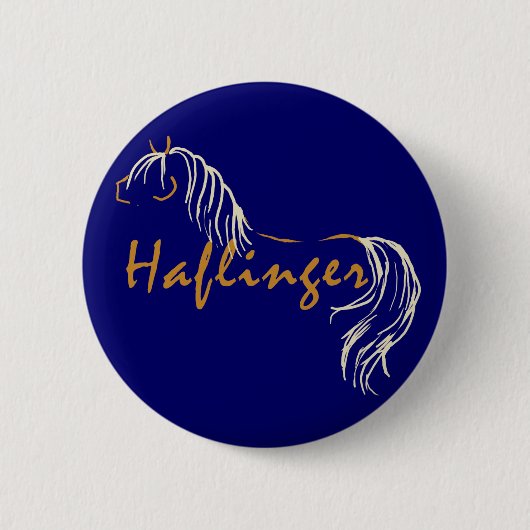 Haflinger Button (Vorderseite)