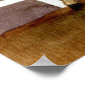 Haflinger Horse Portrait Poster (Ecke)