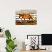 Haflinger Horse Portrait Poster (Heimbüro)