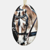 Haflinger Keramik Ornament (Links)