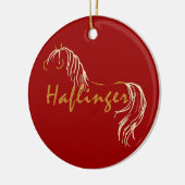 Haflinger Keramik Ornament (Links)