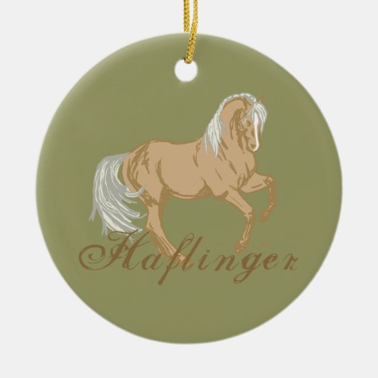 Haflinger Keramikornament (Vorne)