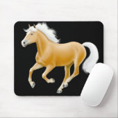 Haflinger Palomino-Pferd Mousepad (Mit Mouse)