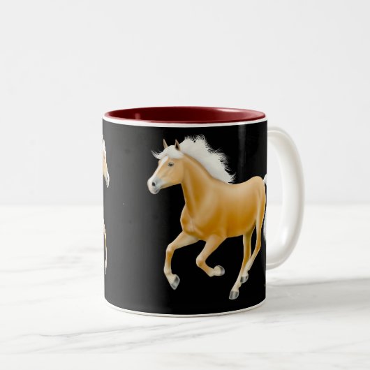 Haflinger Palomino Tasse (VorderseiteRechts)