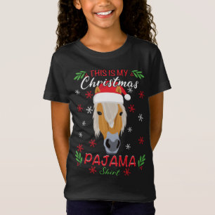 Haflinger Pferd Das ist mein Pajama-Weihnachtsfest T-Shirt