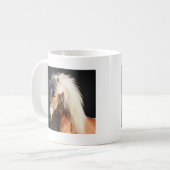 Haflinger Pferd Kaffeetasse (Vorderseite Links)