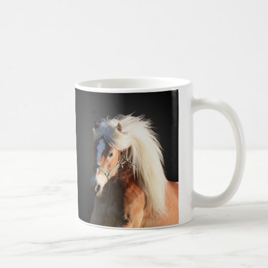 Haflinger Pferd Kaffeetasse (Rechts)