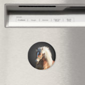 Haflinger Pferd Magnet (In Situ (Geschirrspüler))