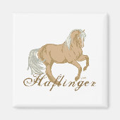 Haflinger Pferd Magnet (Vorne)