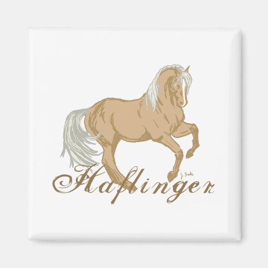 Haflinger Pferd Magnet (Vorne)