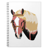 Haflinger Pferd Notizblock (Vorderseite)
