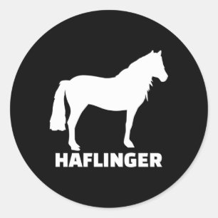 Haflinger Pferd Runder Aufkleber