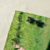 Haflinger Pferde mit niedlichen Fohlen lassen Strandtuch (Beispiel)