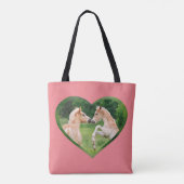 Haflinger Pferde Niedliche Funny Foals Freunde Her Tasche (Rückseite)