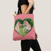 Haflinger Pferde Niedliche Funny Foals Freunde Her Tasche (Von Nahem)