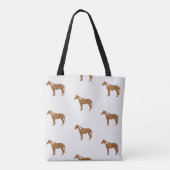 Haflinger Pferde Reittiere Malerei Tasche (Rückseite)