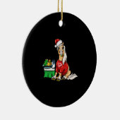 Haflinger Pferde Weihnachten I Liebe Weihnachtsges Keramik Ornament (Rechts)