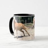 Haflinger Pferdebecher Tasse (Vorderseite Links)