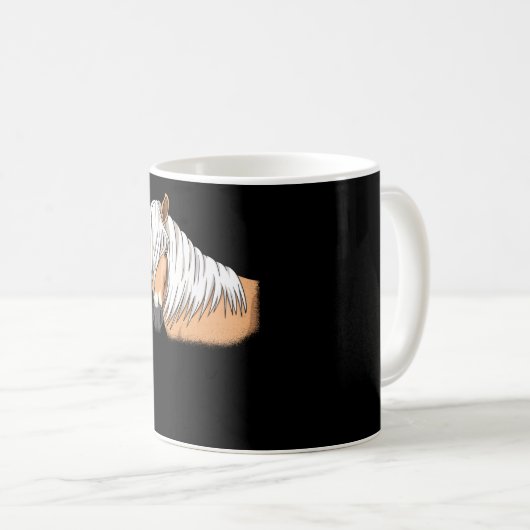 Haflinger Pferdegeschenk Kaffeetasse (VorderseiteRechts)