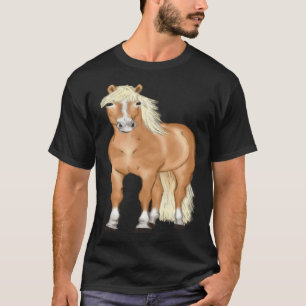 Haflinger-Pferdekopf Süßer Pferdereiter T-Shirt