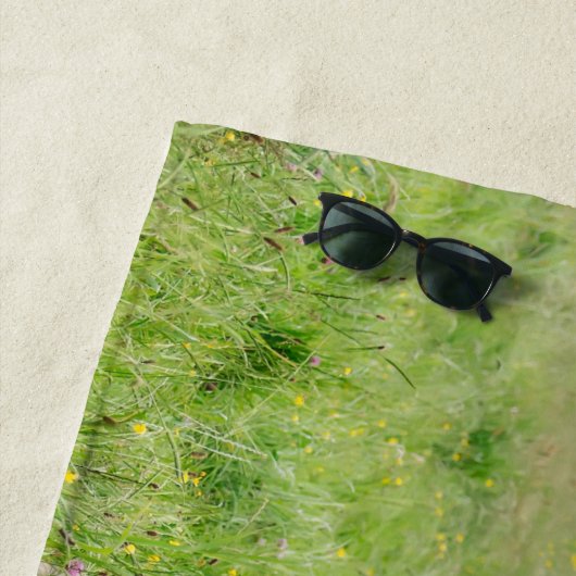 Haflinger Pferdeniedliche Fohlen-Freunde, die Foto Strandtuch (Beispiel)