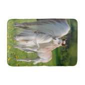 Haflinger Pferdeniedliches Baby-Fohlen mit Badematte (Vorderseite)