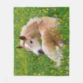 Haflinger Pferdeniedliches Fohlenstillstehender Fleecedecke (Vorderseite)