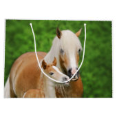 Haflinger Pferdeniedliches Große Geschenktüte (Rückseite)