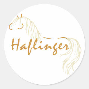 Haflinger Runder Aufkleber