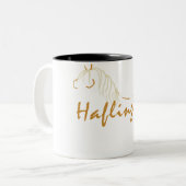 Haflinger Zweifarbige Tasse (Vorderseite Links)