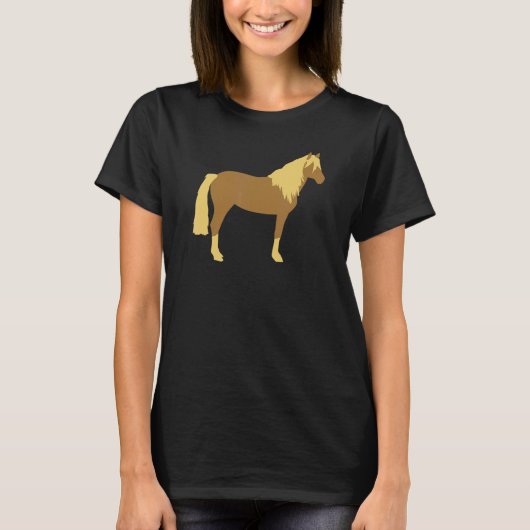 Haflingerpferd T-Shirt (Vorderseite)