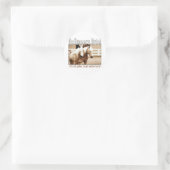Haflingers Regel Runder Aufkleber (Tasche)