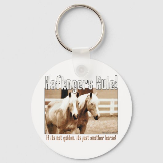Haflingers Regel Schlüsselanhänger (Vorderseite)
