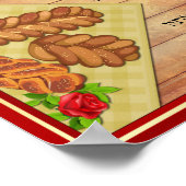 Hafrashat Challah - hebräisches Gebet Poster (Ecke)
