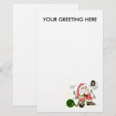 Haft, IHR GREETING HIER Briefpapier (Vorne/Hinten)