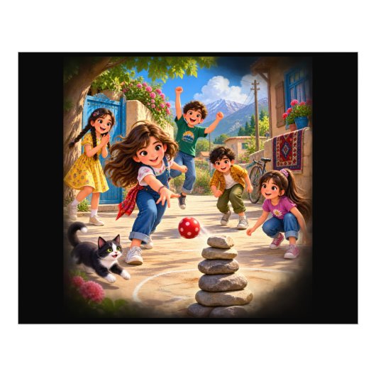 Haft Sang – Sieben Steine Fotodruck (Vorne)