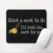 Haften Sie eine Socke in ihr! Mousepad (Mit Mouse)